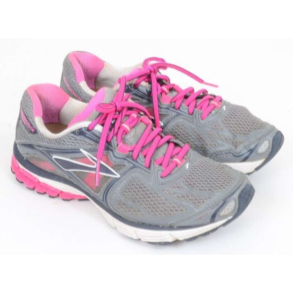 Brooks Ravenna 5 Womens 9 Running Shoes Gray/Pink Sneakers Workout Gym Walking